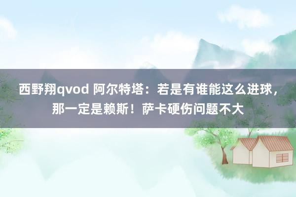 西野翔qvod 阿尔特塔：若是有谁能这么进球，那一定是赖斯！萨卡硬伤问题不大